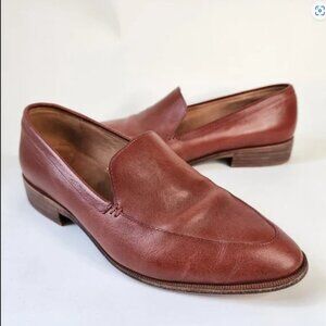 Madewell Frances Loafer Brown Leather Slip-on Shoes 8